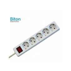 Biton Electronics Prenosna priključnica  5 / 3 met prekidač  PP/J 3X1.5mm (ET10123)