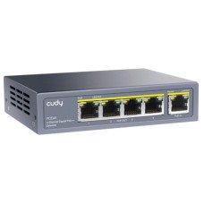 CUDY POE40 60W/30W Gigabit POE+ Extender, 802.3af/802.3at Standard, Data Power 100 Meters, Metal