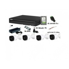 DAHUA SET 4 KAMERE + DVR FULL HD 3 TB