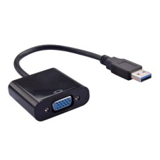 E-GREEN Adapter USB 3.0 (M) - VGA (F) crni