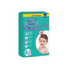 EVY BABY Pelene Jumbo 6 XL 16+kg 40kom 3 u 1