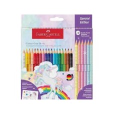 FABER-CASTELL Drvene bojice GRIP 1/18 Unicorn+6 Sparkle pastel 201543 G199