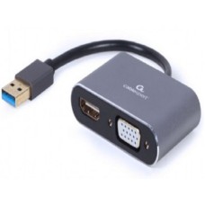 GEMBIRD A-USB3-HDMIVGA-01 USB to HDMI + VGA display adapter, space grey 42547