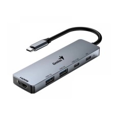 GENIUS UH-500 5-in-1 USB Hub srebrni