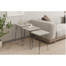 HOME LINE Set stolova Mali Christal White