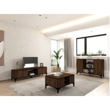 HOME LINE Set za dnevnu sobu Goral Walnut