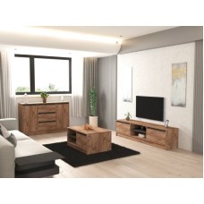 HOME LINE Set za dnevnu sobu Muren Atlantic Pine Anthracite