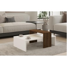 HOME LINE Sto za dnevnu sobu Glow White Walnut