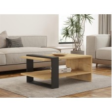 HOME LINE Sto za dnevnu sobu Yonca Sapphire Oak Anthracite