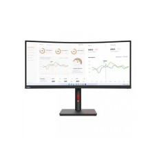 LENOVO ThinkVision T34w-30 (Raven Black) 3440x1440 WLED, HDMI, DP, USB-C, RJ-45, zakrivljen (63D4GAT1EU)