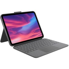 LOGITECH Combo Touch Detachable backlit keyboard case with trackpad and Smart Connector for iPad (10th gen) - Oxford Grey - UK