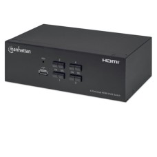 MANHATTAN 4-Port Dual-Monitor HDMI KVM Switch