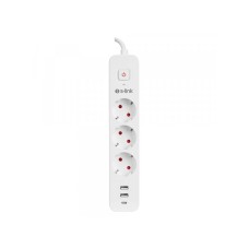 S-LINK Produžni kabal SPG03TC 3 utičnice 2XUSB 1X TIP-C beli 1.5M S-LINK, 37303 (18925)