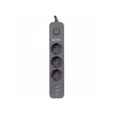 S-LINK Produžni kabl SPG03U 3 utičnice 2XUSB 1X TIP-C 1.5M crni (18926)