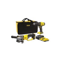 STANLEY Fatmax aku bušilica i aku ugaona brusilica 18V 2 x 2.0Ah set SFMCK471D2S-QW