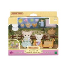 SYLVANIAN FAMILIES PICNIC SET -FENNEC FOX SISTER & BABY - (EC5698)