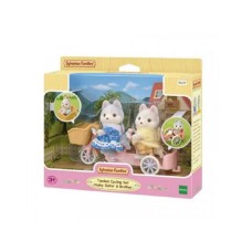 SYLVANIAN Tandem cycling set -husky sister & brother- ( EC5637 )