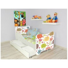 TOP BEDS Happy Kitty Dečiji krevet 140x70 + fioka Small Elephant