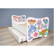 TOP BEDS Happy Kitty Dečiji krevet 160x80 + fioka Fishes