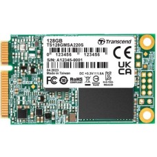 TRANSCEND MSATA 128GB SSD, SATA III, 3D NAND, 220S Series (TS128GMSA220S)